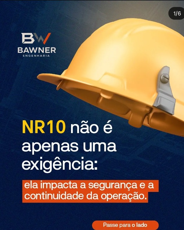 Post da Bawner sobre segurança e NR10